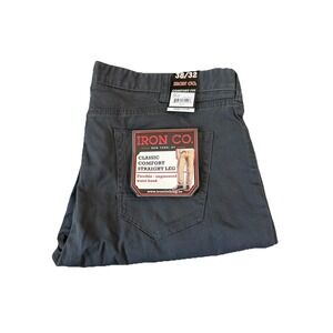 Iron Company Patriot Pant Size 38x32 Flexible Fabric Slate Gray New With Tags
